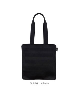 ROOTOTE 1152【A4サイズ収納】LT.アーキャトル.ストライプ.アミ-A 01：ブラック