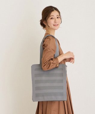 ROOTOTE 1152【A4サイズ収納】LT.アーキャトル.ストライプ.アミ-A 04：グレー