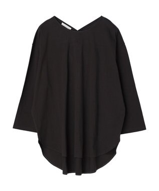 Green Parks バックカシュクール長袖チュニック Gray