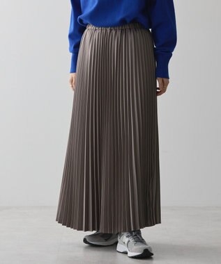 AMERICAN HOLIC サテンプリーツスカート Mocha