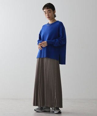 AMERICAN HOLIC サテンプリーツスカート Mocha