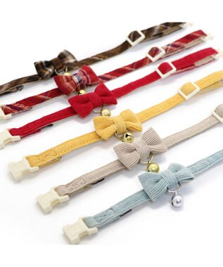 PET PARADISE 猫用 首輪 タータンチェック 【小】 【中】  レッドチェック レッドチェック