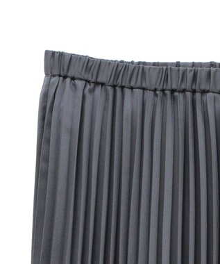 AMERICAN HOLIC サテンプリーツスカート Charcoal Gray