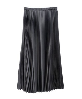 AMERICAN HOLIC サテンプリーツスカート Charcoal Gray