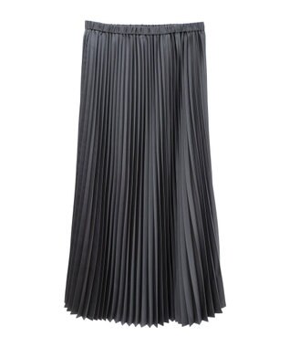 AMERICAN HOLIC サテンプリーツスカート Charcoal Gray