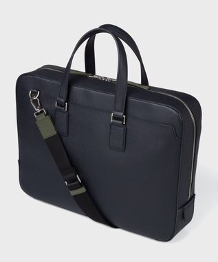 Paul Smith シグネチャーストライププラー ブリーフケース ネイビー