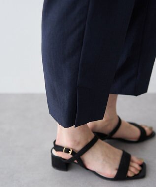 YECCA VECCA 【UVカット】サラサライージーテーパードパンツ Navy