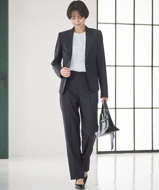 23区 【滝沢眞規子さん着用/VERY掲載】ランダムストライプ ダイヤ スカーフ ブラック系