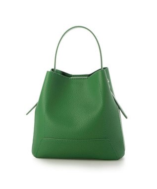 UNBILLION カシュカシュ cachecache / シボ合皮ミニバゲットバッグ グリーン