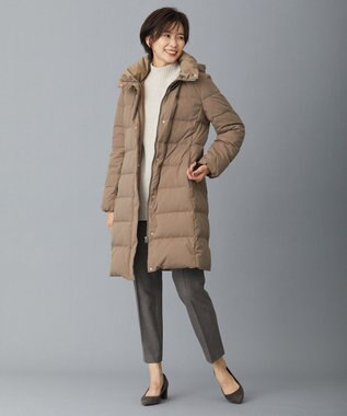 J.PRESS LADIES 【洗える】AUSSIE AIR ハイネック ミドルゲージ ニット ベージュ系