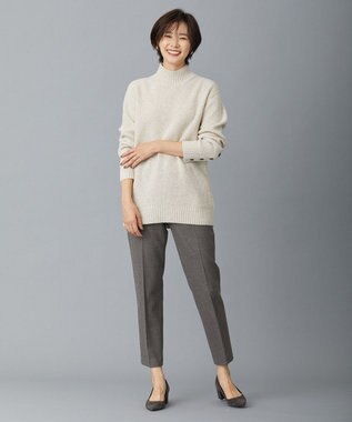 J.PRESS LADIES 【洗える】AUSSIE AIR ハイネック ミドルゲージ ニット ベージュ系