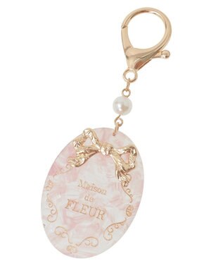 Maison de FLEUR アセチロゴフレームチャーム Pink