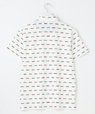 23区GOLF 【MEN】レーシングカープリント 半袖ポロシャツ ホワイト系5