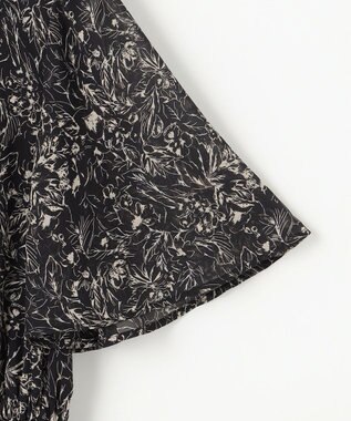 ANY SIS L 【洗える】プリント ワンピース ブラック系