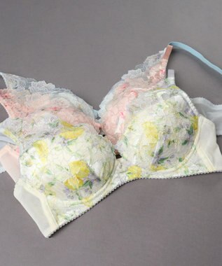 WACOAL 【重力ケアブラ】 ノンワイヤーブラ バストを重力から守る まる胸をキープ ラクなつけごこち Gカップまで対応 大きいサイズ レディース BXB194 /ワコール イエロー