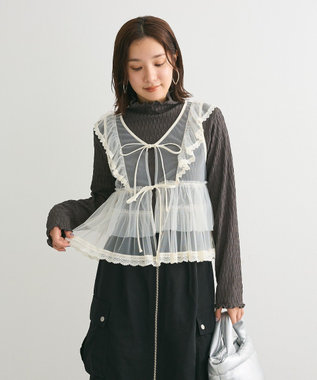 Green Parks ・Ｐｅｔｉｔ　Ｆｌｅｕｒ　ジャカードハイネックロンＴＥ Black