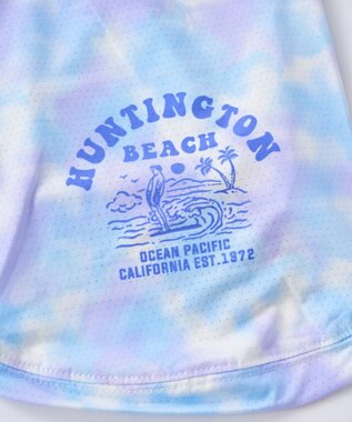 OP／FILA 【Ocean Pacific】タイダイ柄ドッグウェア ペットウェア シルバー