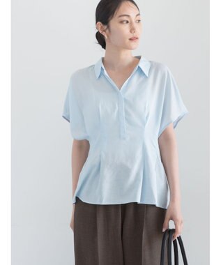 Te chichi タックブラウス サックスブルー
