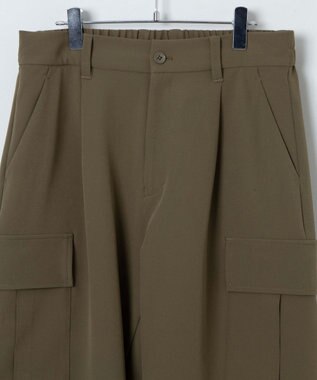 WEGO 【ユニセックス着用ITEM】トロミカーゴスラックス カーキ