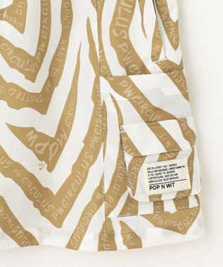 PW CIRCULUS 【高通気 / 軽撥水 / 軽量のDotAir 使用】【WOMEN】ゼブラ柄スカート ゴルフウェア レディース ベージュ系5