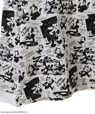 Green Parks ■ＦＥＬＩＸ　総柄ｐｔ　ロンＴＥＥ White×Black