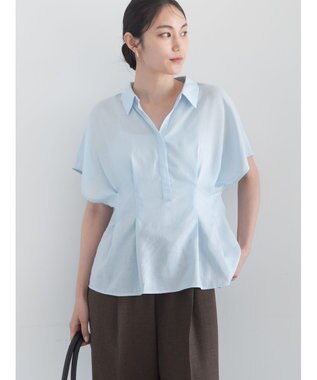 Te chichi タックブラウス サックスブルー