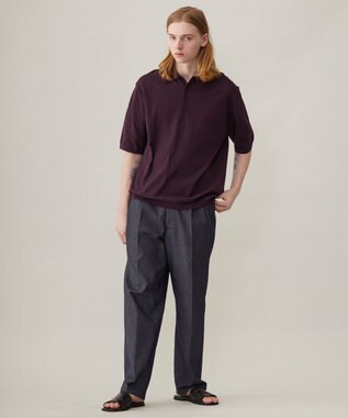 UNFILO MENS FINE MOVE ニットポロ [24年春夏商品]