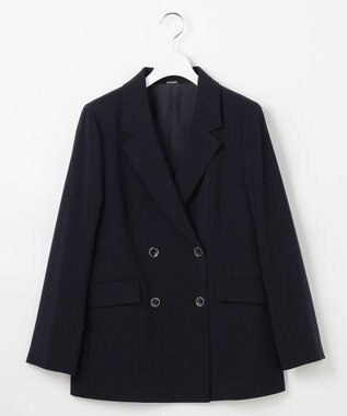 ANY SIS L セレモニーダブルクロス テーラードジャケット ネイビー