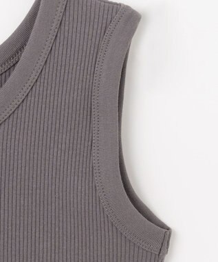 ANY L リブタンクトップ グレー