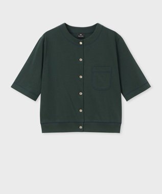 Paul Smith コットン ジャージー カーディガン オリーブ