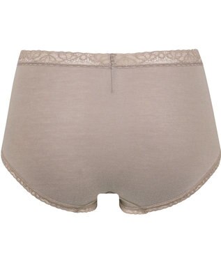 Wing ショーツ 綿混(身生地部) やさしい肌あたり 【デイリーフィット やわらかコットン】 はきこみ丈ふかめ EC3230 ウイング／ワコール サンドベージュ