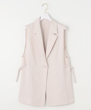 ANY SIS 【洗える】テーラード ジレ ライトベージュ