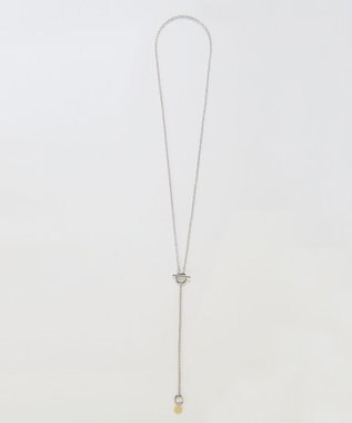 Phoebe 【金属アレルギー対応】ミニマルチェーンロングコインネックレス　シルバー　ニッケルフリー シルバー