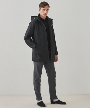 GOTAIRIKU 【仕事で着用可】ラスタードビー フーデッドブルゾン_地柄(24/25年モデル) ブラック×チェック地柄(24年新色)