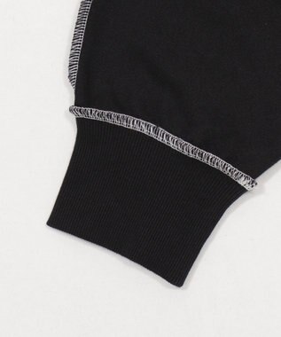 WEGO 【ユニセックス着用ITEM】ショートカラーステッチサガラロゴプルオーバー ブラック