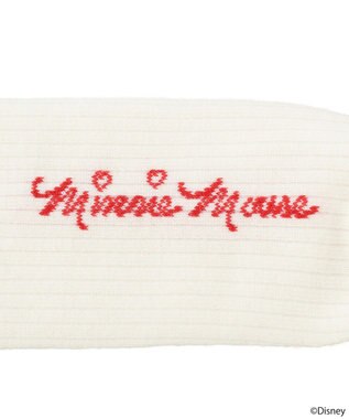 earth music&ecology 【予約】Disney/アソート刺繍入り靴下 レッド