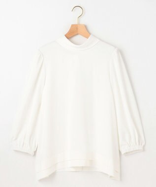 組曲 L 【KUMIKYOKU NAVY】ジョーゼットシフォン2WAY ボウタイブラウス パールホワイト系