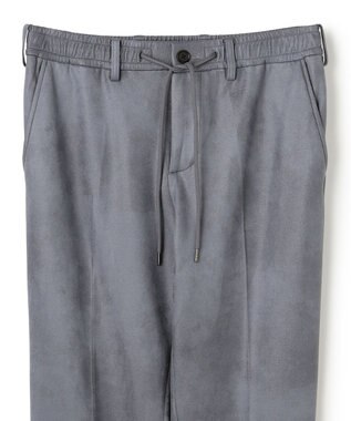 JOSEPH HOMME 新素材【ストレッチ/光沢感】レザーライクジャージードロスト付きテーパードパンツ / PEGG CONVERTIBLE ライトグレー系