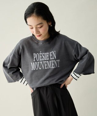 ANY ピグメントロゴスウェット スレート