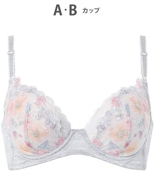 Wing ブラジャー 背中の段差をスムージング 脇高設計 バストの脇流れをブロック 【後ろ姿きれいブラ】 ブラ KB2722 ウイング／ワコール グレー