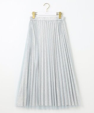 ANY SIS 【洗える】チュールレイヤードプリーツ スカート グレー