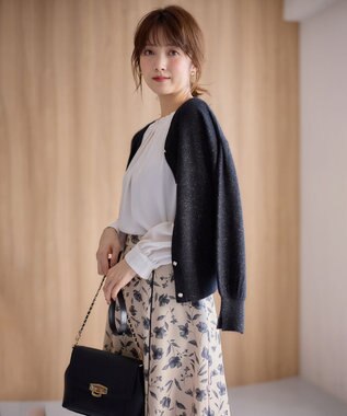 ANY SIS 【2WAY】ウールブレンド ニット ブラック