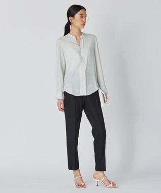 ICB 【洗える】 TR2WAYストレッチ パンツ ブラック系