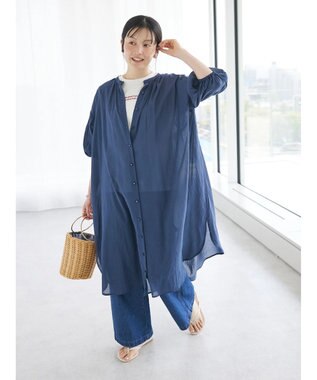 CRAFT STANDARD BOUTIQUE ウ゛ィンテージボイル袖シャーリングワンピース