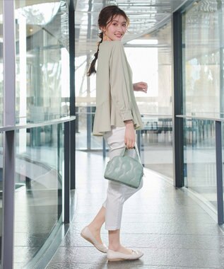 Tiaclasse L イレギュラーヘムブラウス ミント