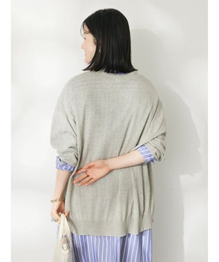 CRAFT STANDARD BOUTIQUE 強撚綿ニットカーディガン Gray