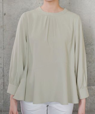 Tiaclasse L イレギュラーヘムブラウス ミント