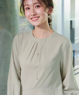 Tiaclasse L イレギュラーヘムブラウス ミント
