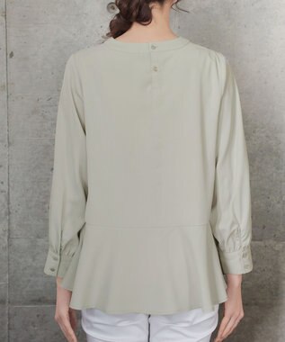 Tiaclasse L イレギュラーヘムブラウス ミント