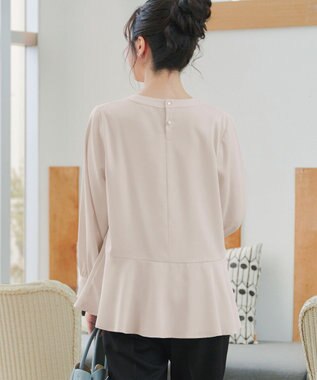 Tiaclasse L イレギュラーヘムブラウス ライトベージュ